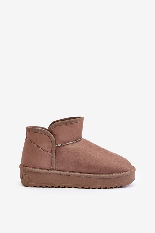 Śniegowce Na Platformie Damskie D.Franklin DFSH370010 Taupe