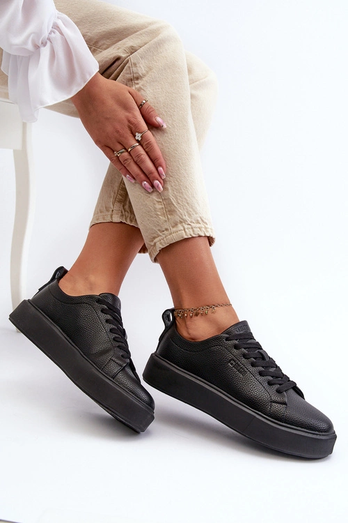 Lekkie Sneakersy Damskie Big Star NN274320 Memory Foam System Czarne