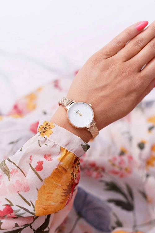 Damski Zegarek Michael John Złoty Inka