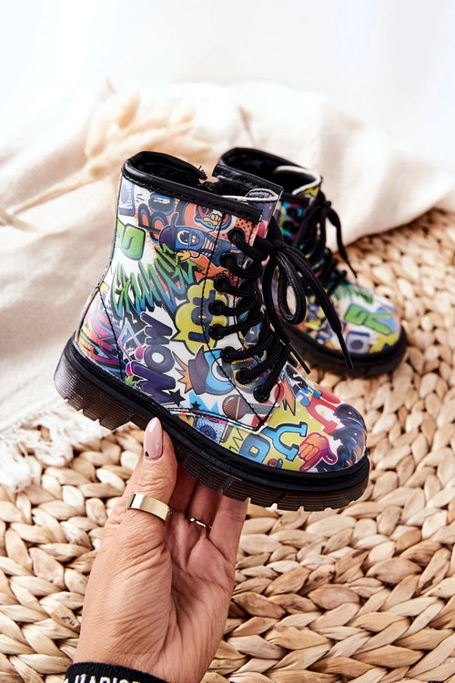 Dziecięce Botki Ocieplane Z Suwakiem Kolorowe Tiptop