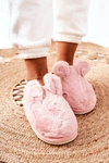 Papcie Futrzane Z Uszami Różowe Thorpe
