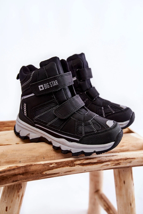 Dziecięce Botki Trapery Memory Foam Big Star KK374157 Czarne