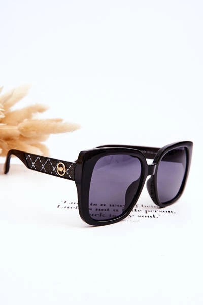 Damskie Okulary Przeciwsłoneczne Z Brokatem M2354 Gradient Czarne