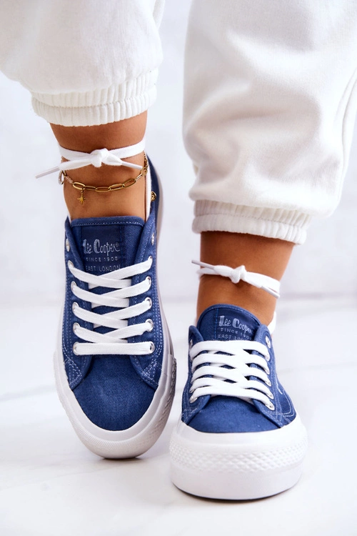 Damskie Tenisówki Lee Cooper LCW-22-31-0834L Niebieskie
