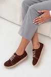 Trampki Typu Barefoot Z Naturalnego Zamszu Zazoo 314 Czekoladowe