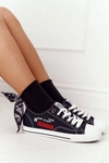 Damskie Trampki Z Napisem BIG STAR FF274082 Czarne