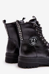 Dziecięce Ocieplane Botki Trapery Czarne Conley
