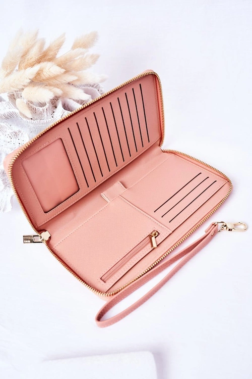 Duży Skórzany Portfel Big Star HH674002 Różowy