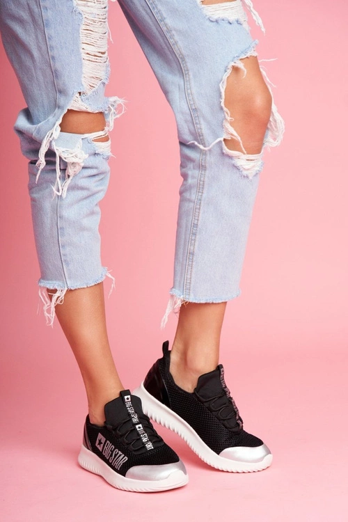 Damskie Sportowe Obuwie Big Star Czarne FF274A409