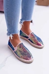 Espadryle Damskie Big Star Opalizujące Cekiny DD274A164