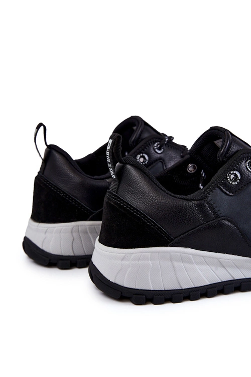 Męskie Klasyczne Buty Sportowe Memory Foam Big Star KK174270 Czarne