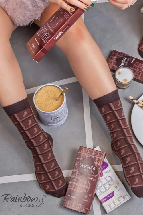 Skarpetki Rainbow Socks Mleczna Czekolada 1 Para