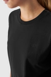 Gładki T-Shirt Damski Regular 4F 4FWAW24TTSHF1650-20S Czarny
