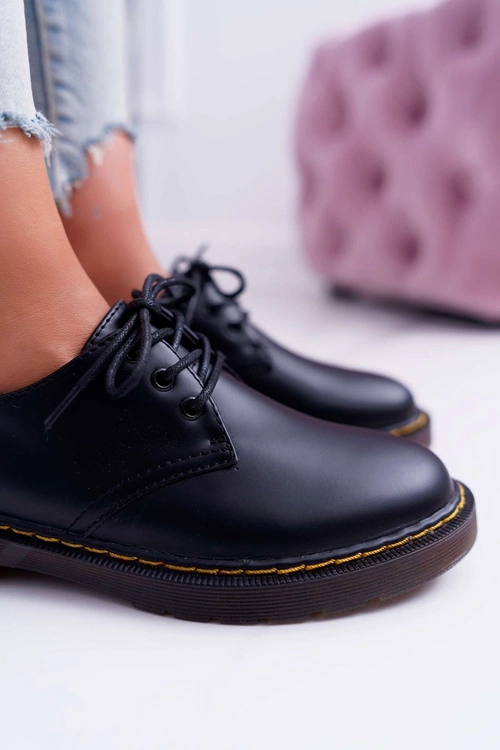 Damskie Półbuty Czarne Martin