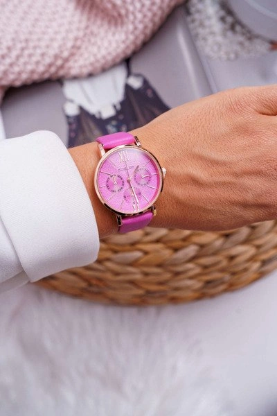 Damski Zegarek Michael John Różowy Estrado