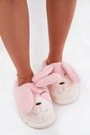 Futrzane Kapcie Damskie Króliczki Różowe Faylen