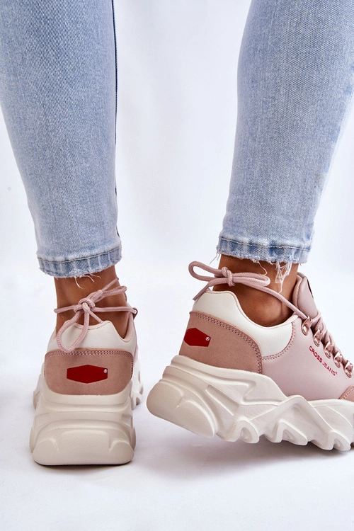 Damskie Sneakersy Na Platformie Cross Jeans KK2R4072C Nude