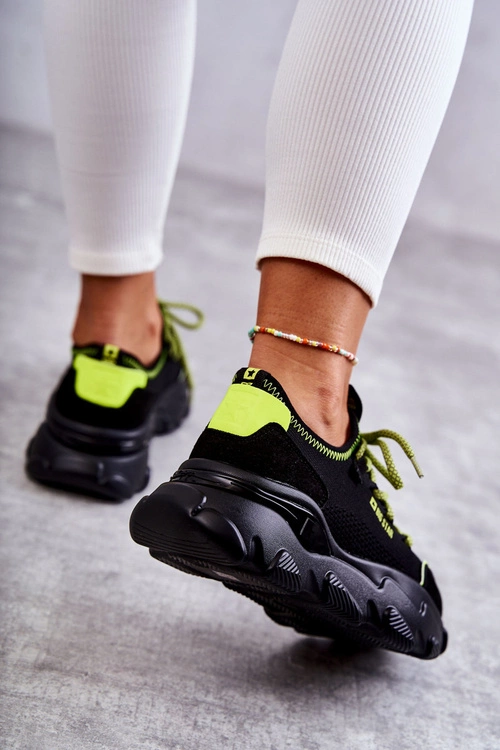 Damskie Sneakersy Memory Foam System Big Star KK274028 Czarne