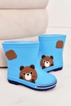 Dziecięce Kalosze Z Misiem Jasnoniebieskie 
