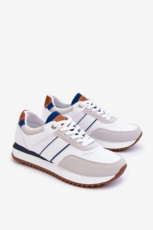 Męskie Buty Sportowe Białe Scotty