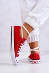 Damskie Klasyczne Trampki Cross Jeans JJ2R4010C Czerwone