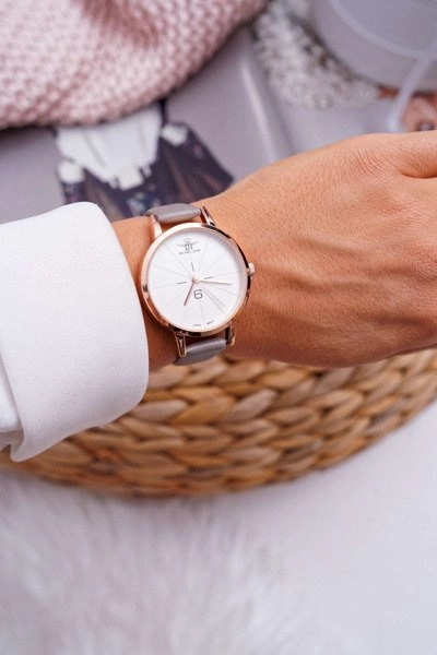 Damski Zegarek Michael John Szary Mentals