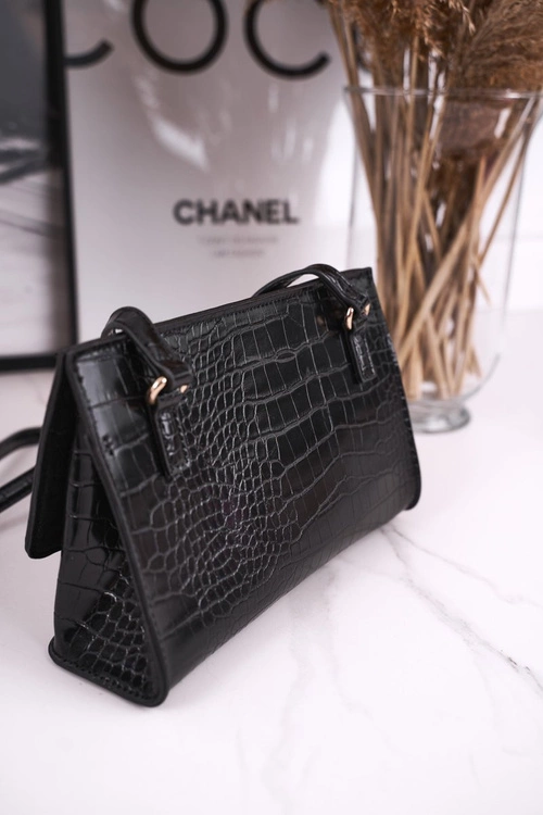 Torebka Listonoszka MONNARI BAG5450-020 Czarna Print Zwierzęcy