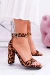 Damskie Sandały Na Słupku W Panterkę Serenity