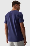 Koszulka Męska Gładka Z Logo Granatowa 4F 4FWMM00TTSHM1843-31S