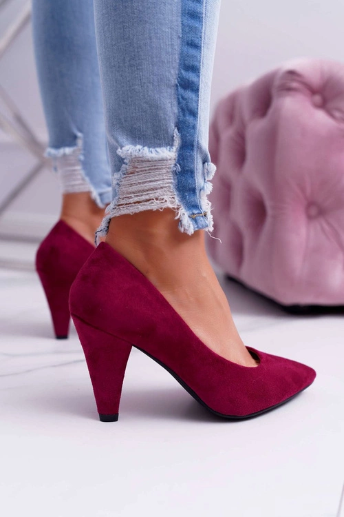 Czółenka Damskie Sergio Leone PB139 Fuksja Felice