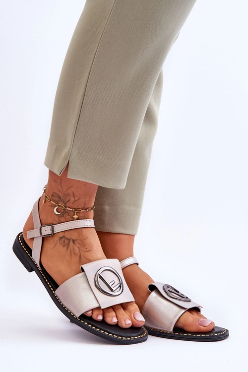 Damskie Klasyczne Sandały S.Barski KV-2775-45 Nude