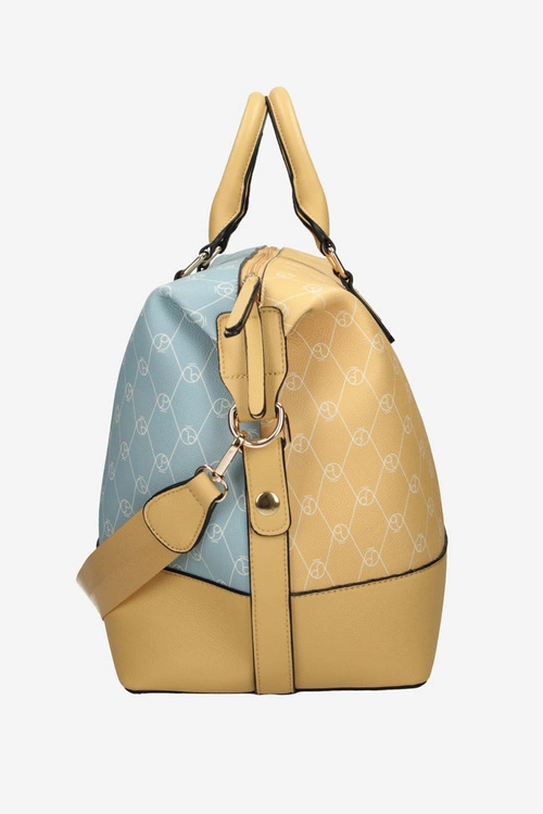 Duża Torba Podróżna NOBO P1250-CM02 Żółto-Niebieska