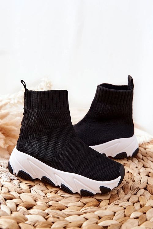 Dziecięce Młodzieżowe Obuwie Sportowe Czarne Callobe