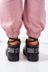 Damskie Ocieplane Sportowe Buty Big Star EE274351 Czarne