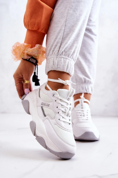 Damskie Sneakersy Buty Sportowe Big Star JJ274579 Białe