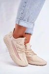 Damskie Sportowe Buty Lekkie Przewiewne Beżowe Lumiere