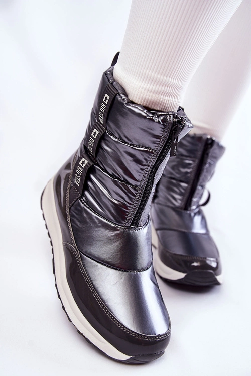 Damskie Śniegowce Big Star KK274391 Ciemnoszare