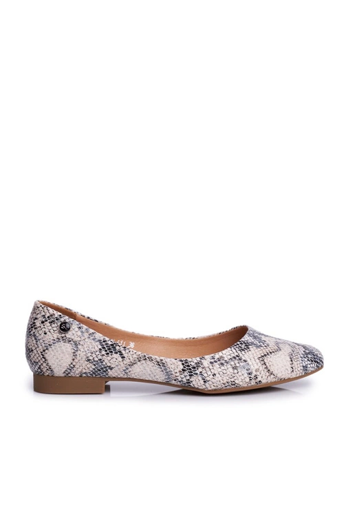 Baleriny Damskie Sergio Leone Biały Wąż BL611 Nemsis