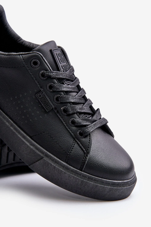 Trampki Sneakersy Męskie Z Eko Skóry Big Star OO174117 Czarne