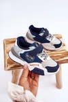 Dziecięce Sneakersy Memory Foam System Big Star LL374225 Granatowe