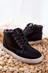 Dziecięce Ocieplane Sportowe Buty Big Star BB374132BS Czarne