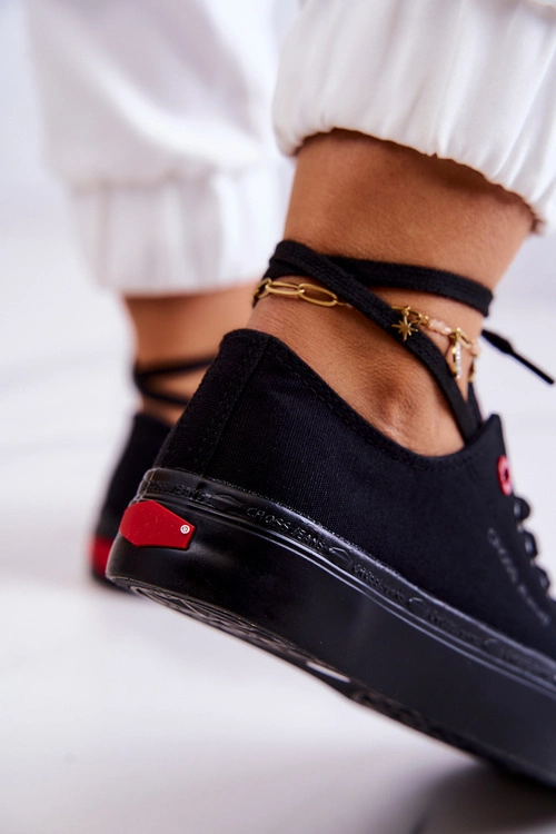 Klasyczne Trampki Cross Jeans JJ2R4019C Czarne