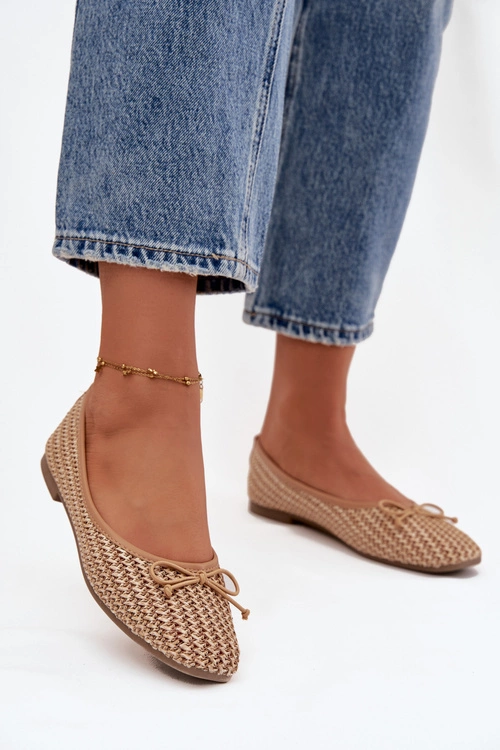 Baleriny Z Plecionką I Kokardką Camel Belirra
