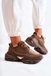 Damskie Sneakersy Sportowe Buty Khaki New Horizon