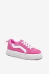 Sneakersy Damskie Na Platformie Fuksja Tellnira