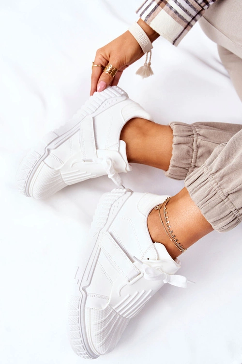 Damskie Sportowe Buty Sneakersy Białe Dreams