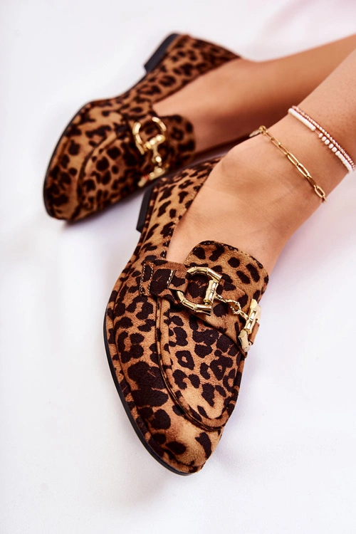 Damskie Zamszowe Mokasyny Brązowo-Czarne Coriso