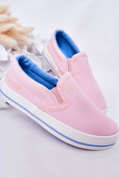 Dziecięce Wsuwane Tenisówki Slip-On Big Star HH374009 Różowe