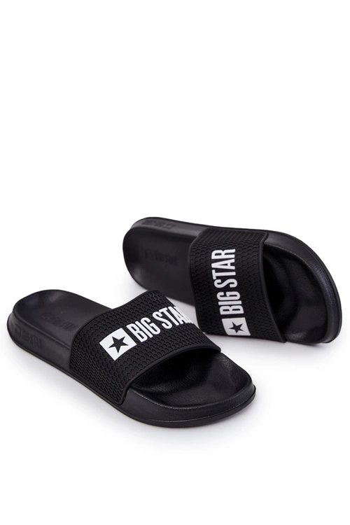 Męskie Klapki Big Star JJ174505 Czarne