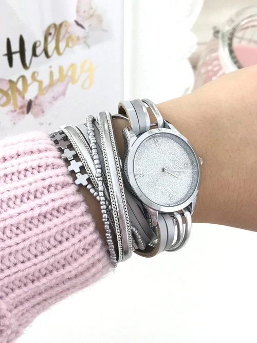 Damski Zegarek Michael John Nadine Srebrny